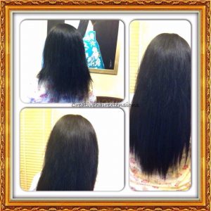 4 rows of sew in weave
