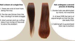 double drawn hair extensions